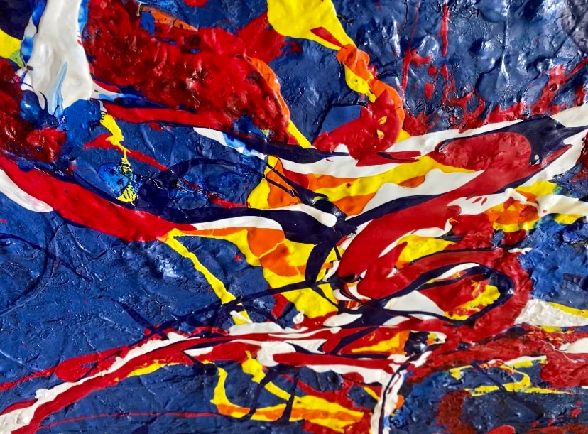 Ignition — original abstract painting by Nessa Perman